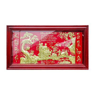  Tranh Mừng Thọ Bằng Đồng ( ĐẶT LÀM THEO YÊU CẦU )